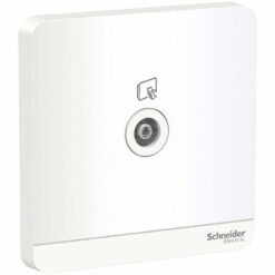 Bộ ổ cắm TV AvatarOn đơn màu trắng Schneider E8331TV_WE_G19