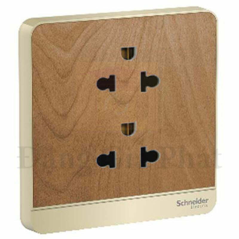 2sch-e83426ues2_wd_g19 Bộ ổ cắm AvatarOn đôi 3 chấu 16A màu gỗ Schneider E83426UES2_WD_G19