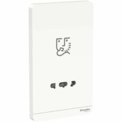 Bộ ổ cắm dao cạo râu AvatarOn màu trắng Schneider E83T727V_WE_G19