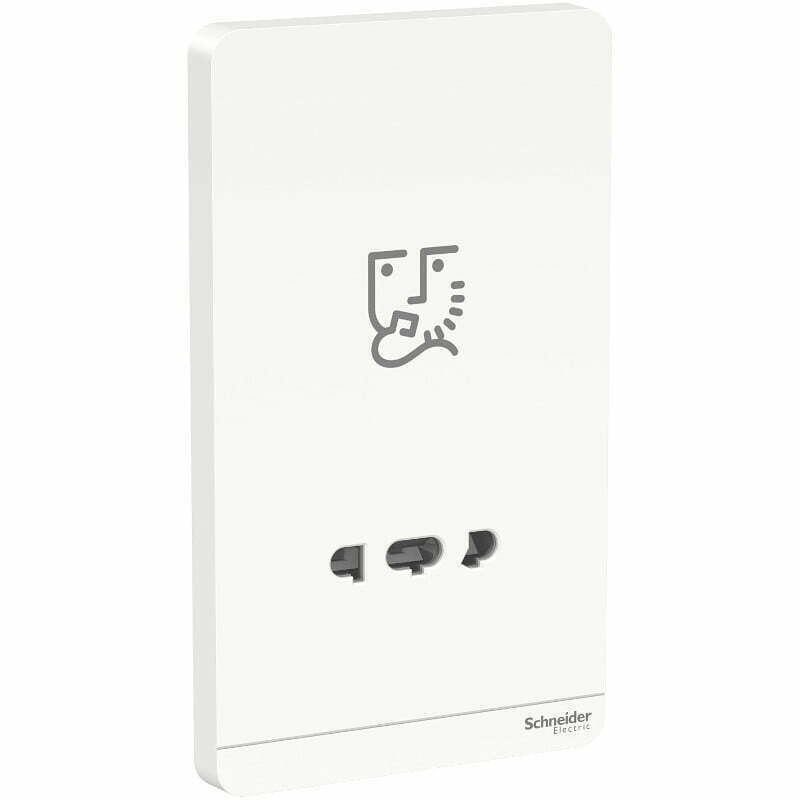 2sch-e83t727v_we_g19 Bộ ổ cắm dao cạo râu AvatarOn màu trắng Schneider E83T727V_WE_G19