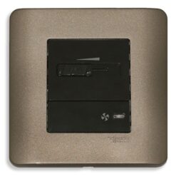 Bộ Dimmer quạt Zencelo màu đồng Schneider E8431SPF_SZ