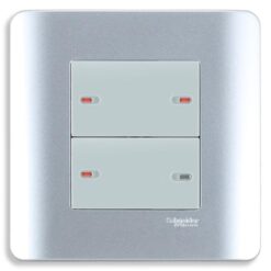 Bộ công tắc Zencelo bốn 1 chiều 16A màu xám Schneider E8434_1_SA_G19