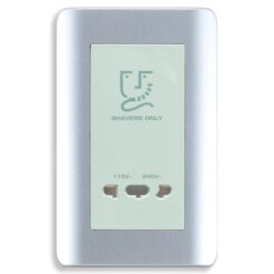 Bộ ổ cắm dao cạo râu Zencelo màu xám Schneider E84T727V_SA