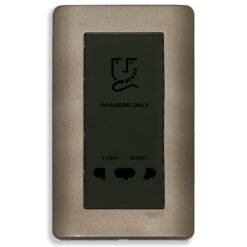 Bộ ổ cắm dao cạo râu Zencelo màu đồng Schneider E84T727V_SZ