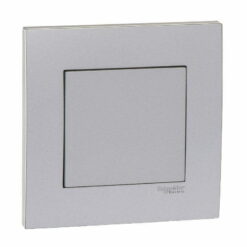 Mặt che Vivace đơn màu xám bạc Schneider KB30_AS_G19