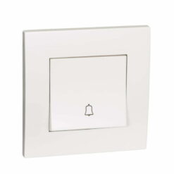 Bộ nút nhấn chuông Vivace 10A màu trắng Schneider KB31BPB_WE_G19