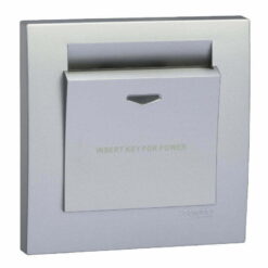 Bộ công tắc chìa khoá thẻ Vivace màu xám bạc Schneider KB31EKT_AS