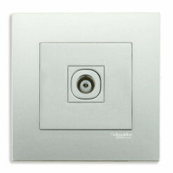 Bộ ổ cắm TV Vivace đơn màu xám bạc Schneider KB31TV_AS