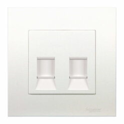 Bộ ổ cắm mạng Vivace cat6 đôi màu trắng Schneider KB32RJ6