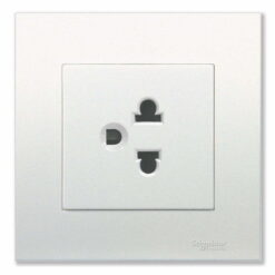 Bộ ổ cắm Vivace đơn 3 chấu 16A màu trắng Schneider KB426UEST_G19