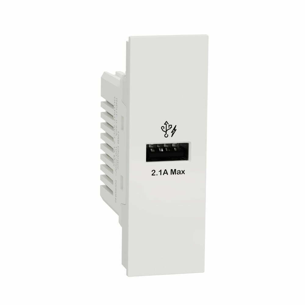 2sch-m3t_usb_we Ổ sạc AvatarOn A USB type A 2.1A size S Schneider M3T_USB_WE