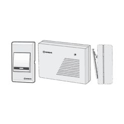 Chuông dùng pin không dây 2 kiểu âm 2x1.5V Vanlock F118