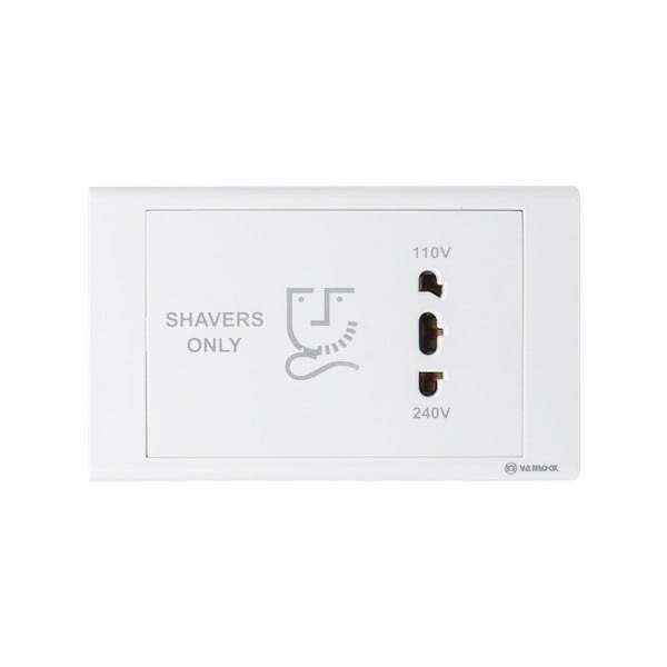 2sin-s18-2727 Bộ ổ cắm dao cạo râu S18 110/240V-20VA Vanlock S18/2727