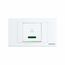 Nút chuông S18 bản rộng có đèn báo xanh 3A Vanlock S18BNG