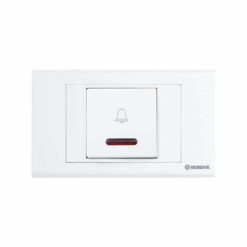 Nút chuông S18 bản rộng có đèn báo đỏ 3A Vanlock S18BNR