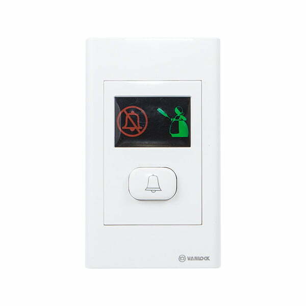 2sin-s18bpdm Nút chuông báo xin vệ sinh phòng và báo không quấy rầy Vanlock S18BPDM