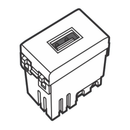 2sin-s18ccusb Ổ USB loại đơn 5V-2.1A Vanlock S18CCUSB