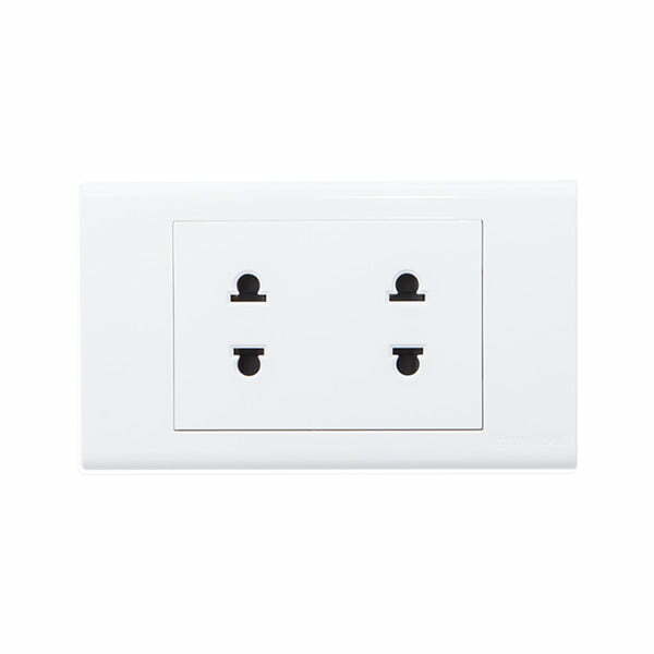 2sin-s18u2 Bộ 2 ổ cắm S18 2 chấu 16A Vanlock S18U2