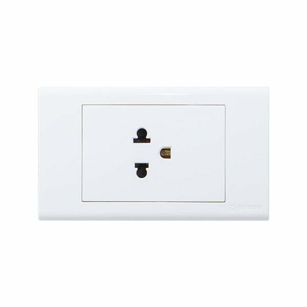 2sin-s18ue Bộ ổ cắm S18 đơn 3 chấu 16A Vanlock S18UE