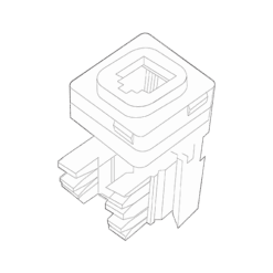 Ổ cắm điện thoại 4 dây Vanlock S30RJ40