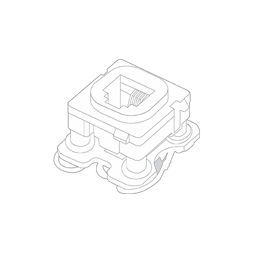 2sin-s30rj40w Ổ cắm điện thoại 4 dây có dây đấu sẵn Vanlock S30RJ40/W