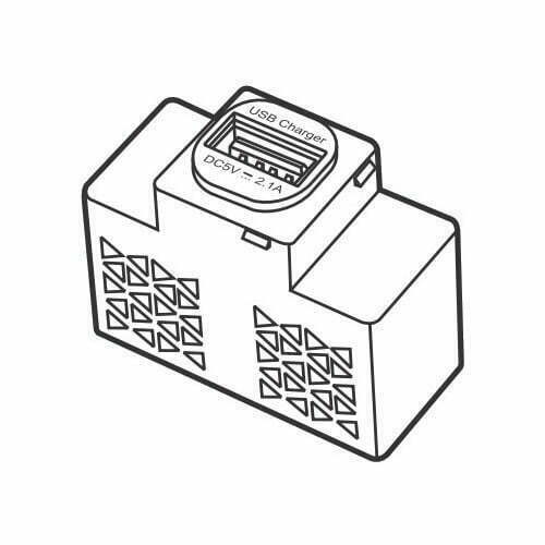 2sin-s30usb Ổ USB loại đơn 5V-2.1A Vanlock S30USB