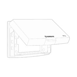 Hộp đậy che nước dùng cho mặt công tắc chữ nhật loại ngang Vanlock S323