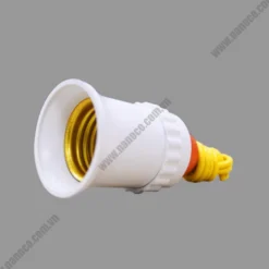 Đui đèn E27 loại di động có dây dài 20cm màu trắng Nanoco NAE2720W
