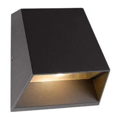 Đèn LED gắn tường ngoài trời màu xám đậm 7W sáng vàng Nanoco NBL2691