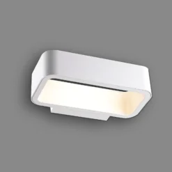 Đèn LED gắn tường ngoài trời màu trắng 7W sáng vàng Nanoco NBL2721