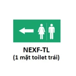 Hình chỉ hướng 1 mặt toilet trái Nanoco NEXF-TL