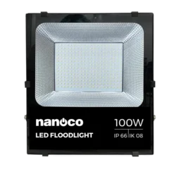 Đèn LED pha High IP66 100W sáng trắng 6500K Nanoco NLFH1006