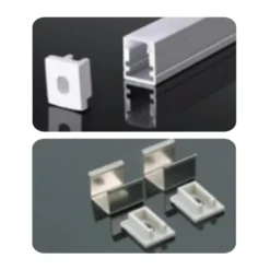 Nẹp nhôm lắp nổi 2000x10x13mm dùng cho LED dây rộng 8mm Nanoco NST-AB1013