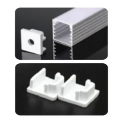 Nẹp nhôm lắp nổi 2000x14.2x14.2mm dùng cho LED dây rộng 12.5mm Nanoco NST-AB1414