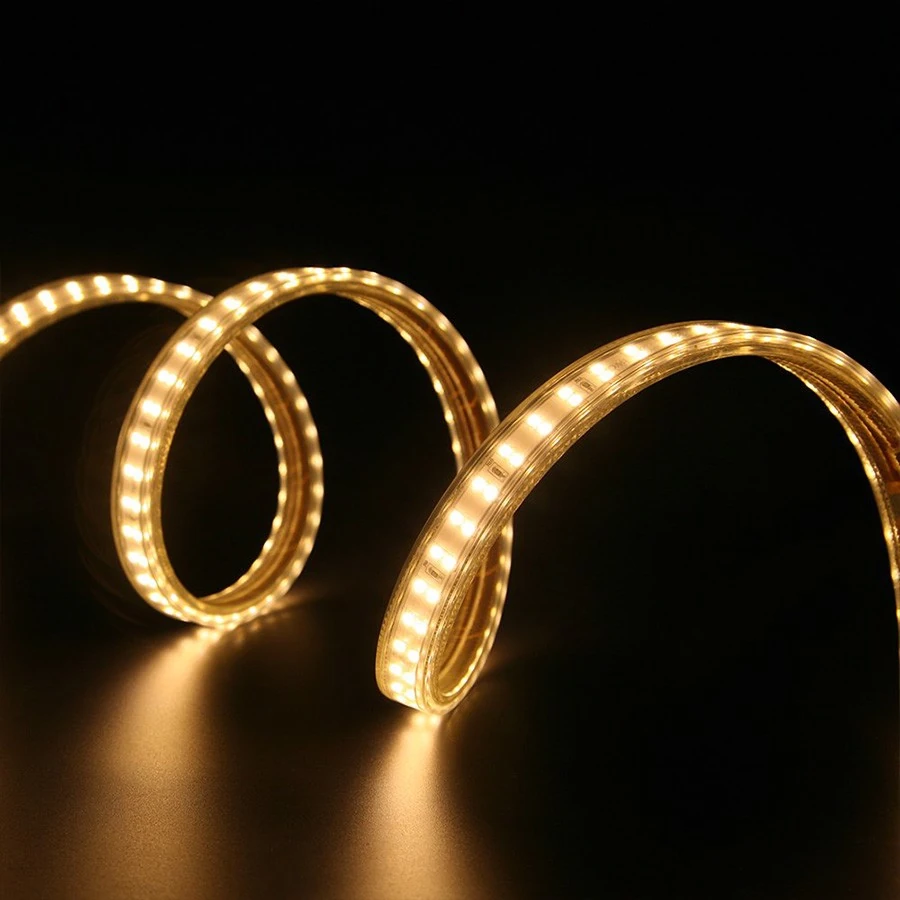 3nan-nst0602 Đèn LED dây ngoài trời 60 LED/m, 4.5W/m, 230Vac, sáng vàng 2700K (cuộn 50m) Nanoco NST0602