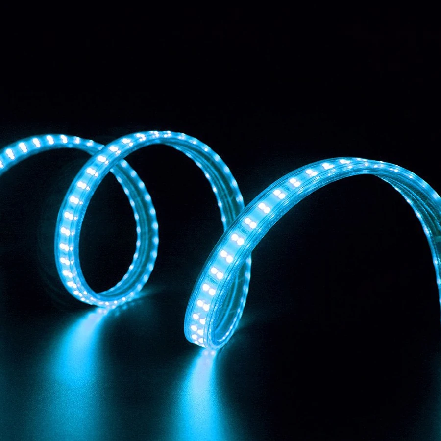 3nan-nst060b Đèn LED dây ngoài trời 2 dãy, 120 LED/m, 9W/m, 230Vac, sáng xanh dương (cuộn 50m) Nanoco NST120B