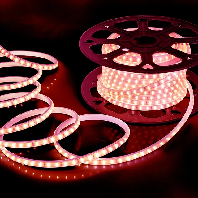 3nan-nst072r Đèn LED dây ngoài trời 72 LED/m, 7W/m, 230Vac, sáng đỏ (cuộn 50m) Nanoco NST072R