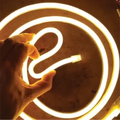 Đèn LED dây ngoài trời Neon 120 LED/m, 8W/m, 230Vac, sáng vàng (cuộn 50m) Nanoco NSTN1202