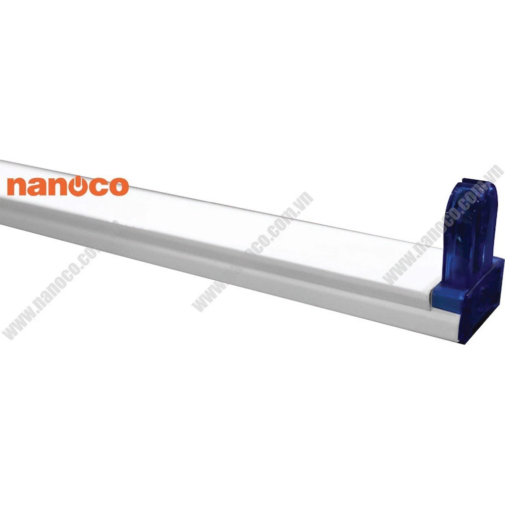 3nan-nt8f106-1 Máng đèn LED tube đơn T8 siêu mỏng 0.6m (không bóng) Nanoco NT8F106