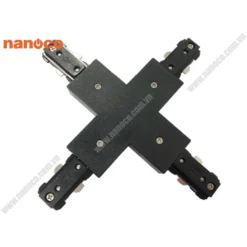 Khớp nối chữ thập thanh ray loại H màu đen Nanoco NTR-4CB