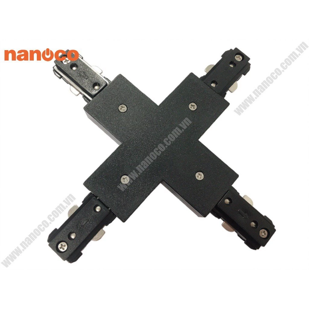 3nan-ntr-4cb Khớp nối chữ thập thanh ray loại H màu đen Nanoco NTR-4CB