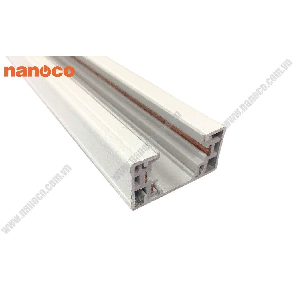 3nan-ntr-hr1w Thanh ray loại H dài 1m màu trắng (chưa có đầu nối dây nguồn) Nanoco NTR-HR1W