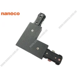 Khớp nối chữ L thanh ray loại H màu đen Nanoco NTR-LCB