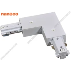 Khớp nối chữ L thanh ray loại H màu trắng Nanoco NTR-LCW