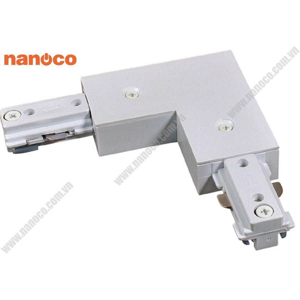 3nan-ntr-lcw Khớp nối chữ L thanh ray loại H màu trắng Nanoco NTR-LCW