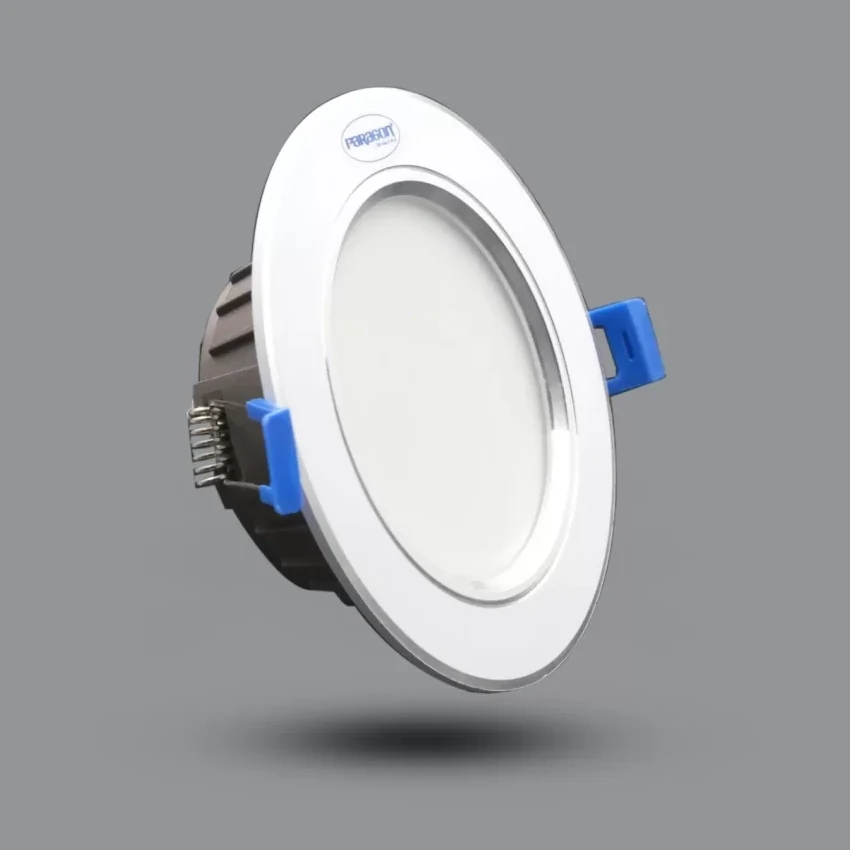 3par-f110-90-9 Đèn LED Downlight âm trần viền bạc 7W đổi màu Paragon F100 90/7CCT