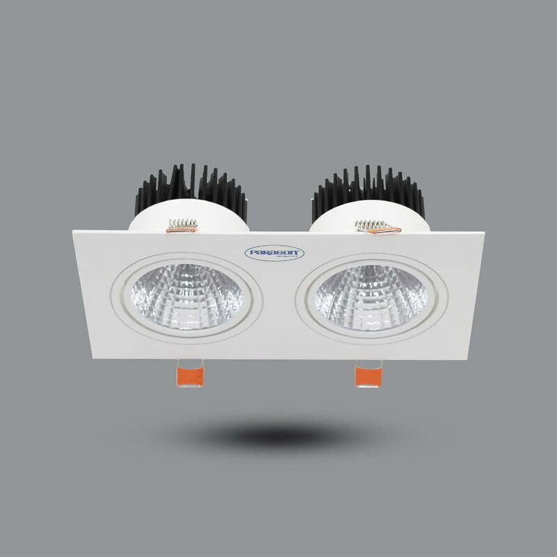 3par-ols210l20-4 Đèn LED Downlight âm trần 2x10W sáng trắng Paragon OLS210L20/65