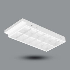 Đèn tán quang âm trần 0.6m bóng LED 2x10W sáng trắng Paragon PRFB218L20/65