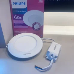 Đèn LED âm trần siêu mỏng DL262 EC RD 100 6W sáng trung tính 4000K Philips