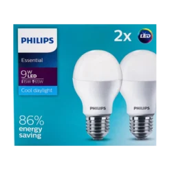 Bóng ESS LED Bulb 7W E27 sáng trắng 6500K (hộp 2 bóng) Philips